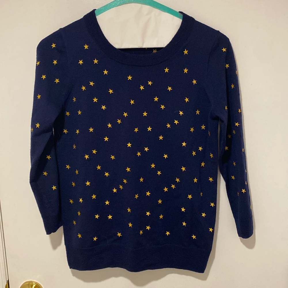 J. Crew Star Embellished Sweater
